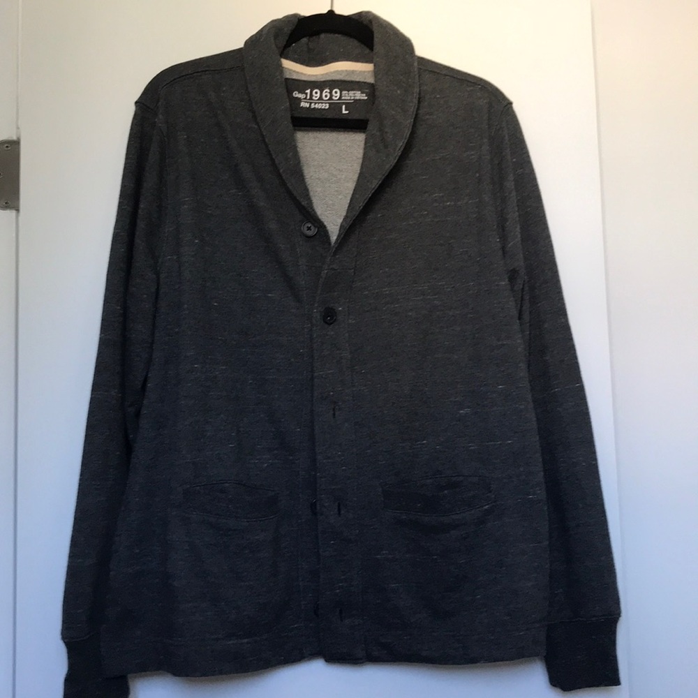 Shawl collar cardigan sweater